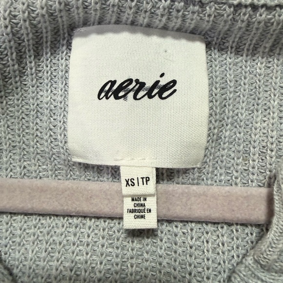 Aerie Waffle Knit Henley Sweater Long Sleeve | XS - Picture 3 of 3